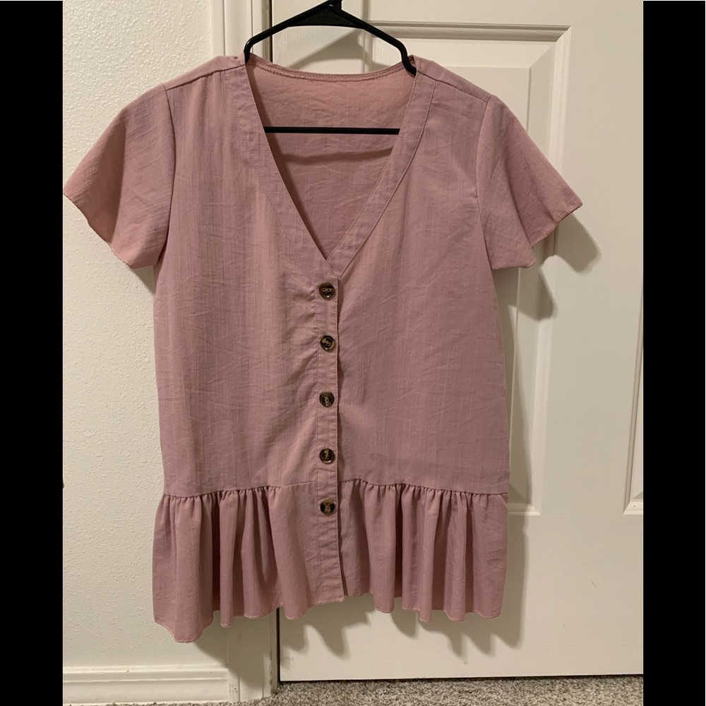 Amazon button up top